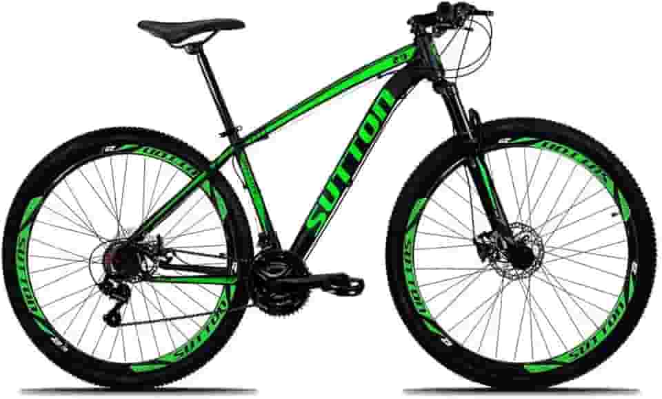 Bicicleta Aro 29 Sutton Gold 24V Freio a Disco Quadro de Alumínio 24 Marchas com Suspensão