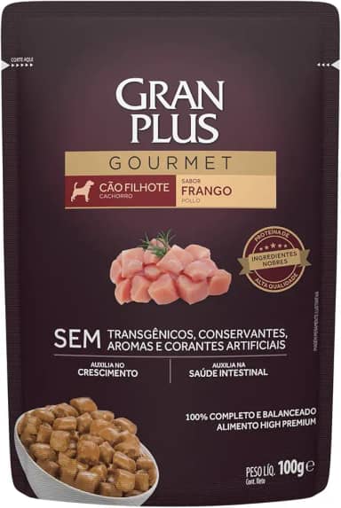 Granplus Ração Úmida Granplus Menu Para Cães Filhotes Sachê Sabor Frango - 100G