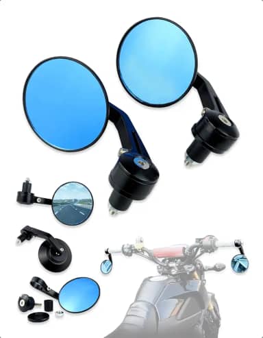 Par Retrovisores Moto Esportivos Haste Articulada Acabamento Pintura Eletrostática