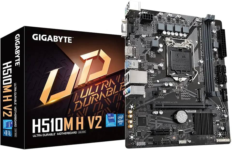 PLACA MAE (INTEL) GIGABYTE H510M H V2 2.0 DDR4 LGA1200 10° E 11° GERAÇÃO