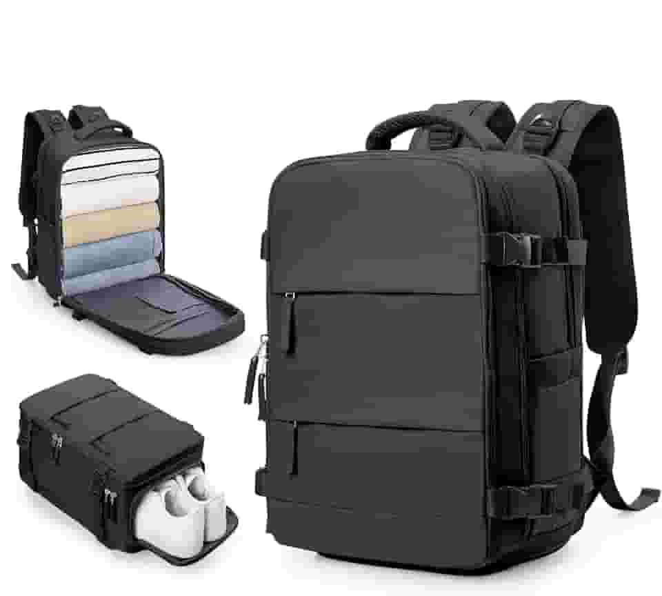 Mochila de viagem feminina aprovada por companhias aéreas, bolsa de mão para itens pessoais