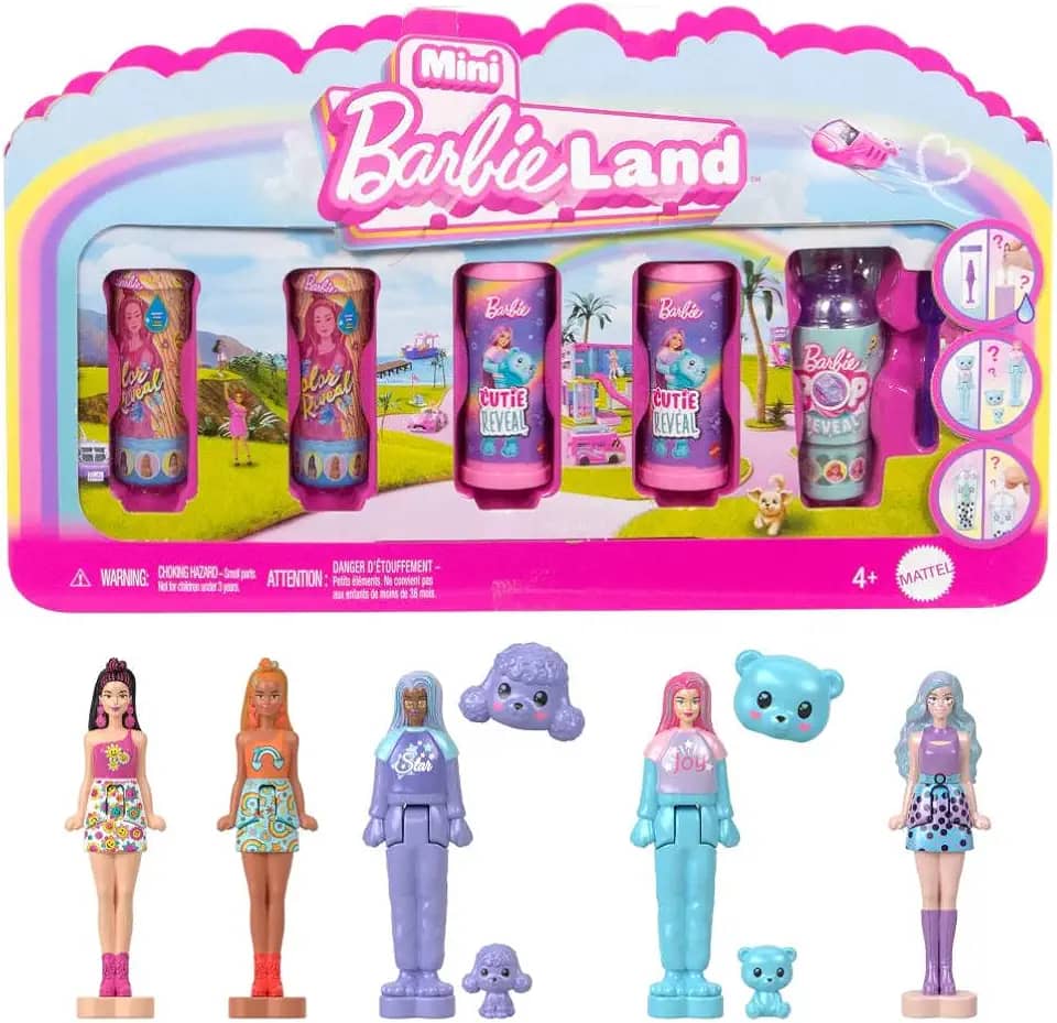 Barbie Mini BarbieLand Boneca Pacote Mini Reveal para crianças a partir de 4 anos