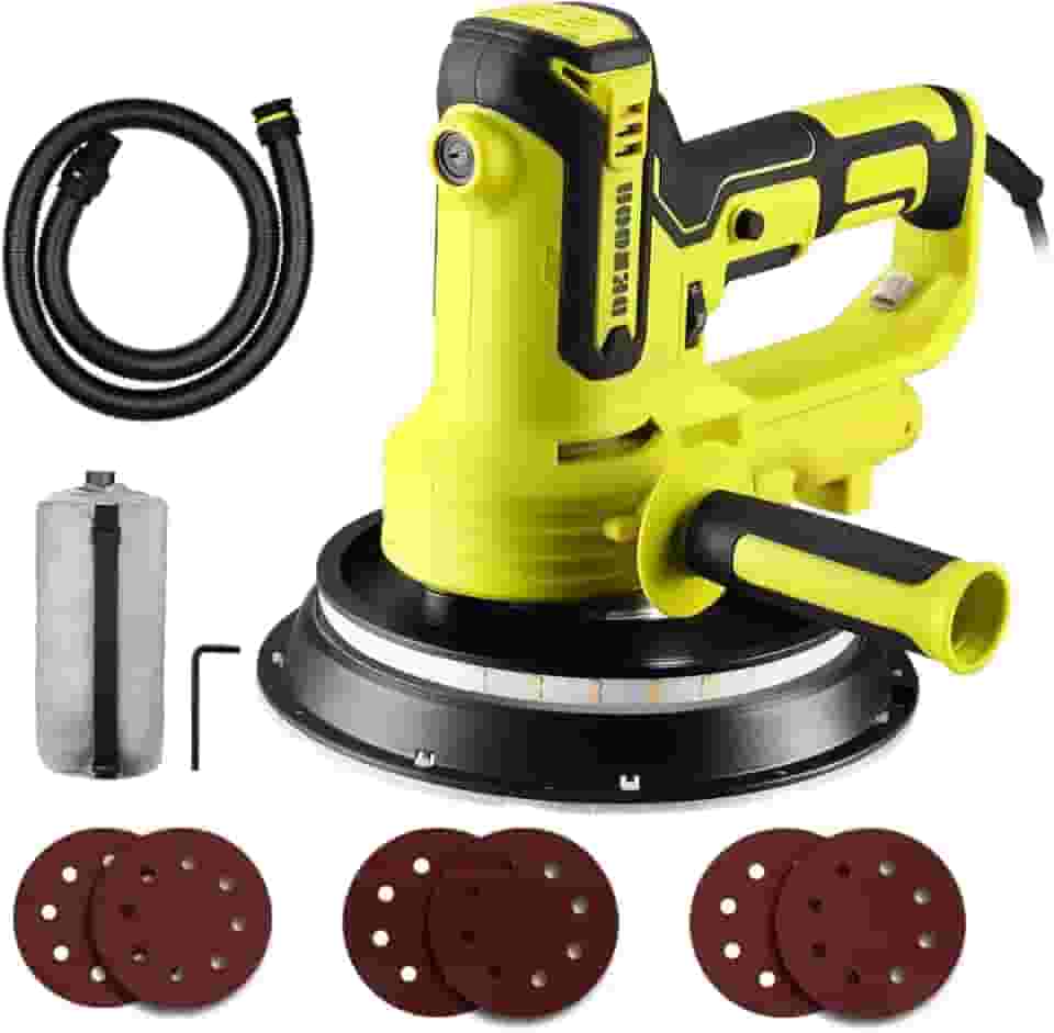 Lixadeira de Parede Teto 900W 127V Profissional Elétrica Drywall 2100RPM com luz LED Velocidade Ajustável Função De Coleta De Pó A Vácuo