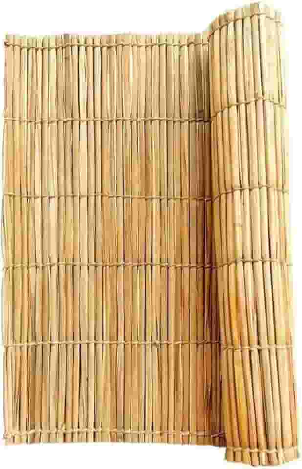 Esteira Palha Forro Pergolado Praia Decoração Cortina Tatame Tapete 1.60x1.00