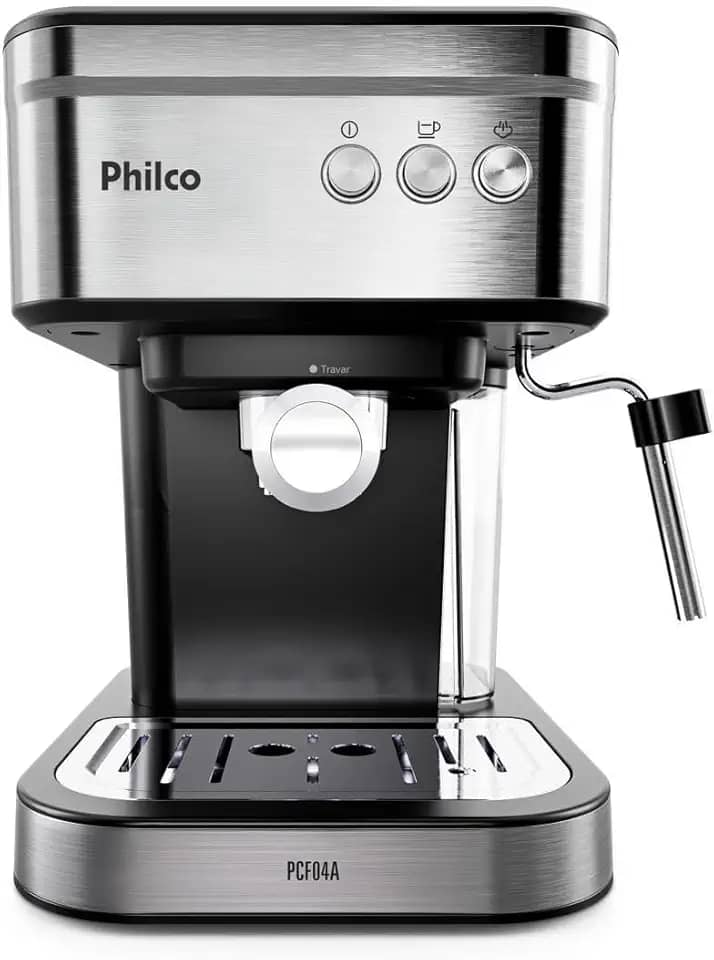 Cafeteira Expresso Philco 1,2L 20 Bar 950W Pressão de 20bar Saída de vapor PCF04A 220V