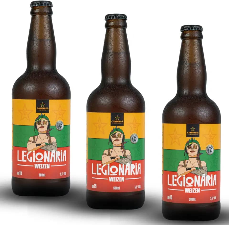 Cerveja Campinas de Trigo Legionaria Weizen 500ml - 3un