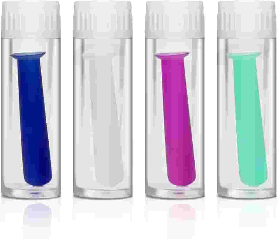 UpaClaire Ferramenta De Extração Lentes Contato Silicone Com 4 Peças Ocas Para Rgp E Esclerais - Ventosas Êmbolo