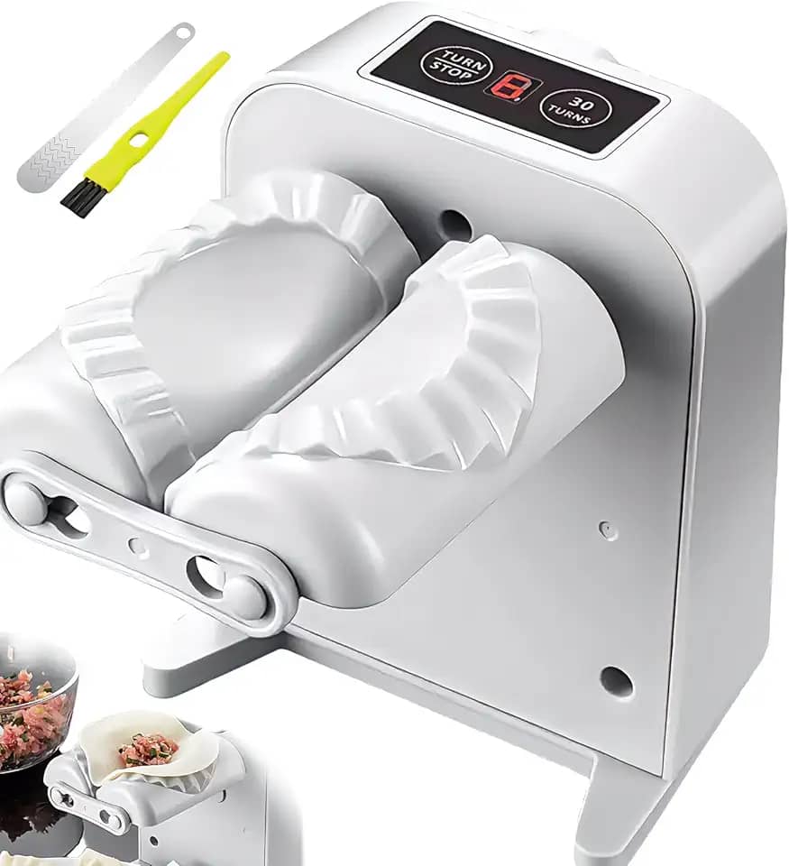 Máquina Elétrica de Fechar Pastel, Maquina de Fazer Pastel, Fechador de Pastel, Máquina Bolinho Massa - 1 Segundo Formador Elétrico Dumpling Maker - Máquina Automática para Fazer