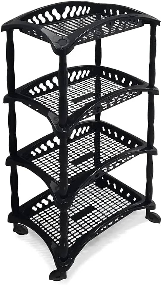 Organizador Vertical Quadruplo Fruteira Preta Arqplast