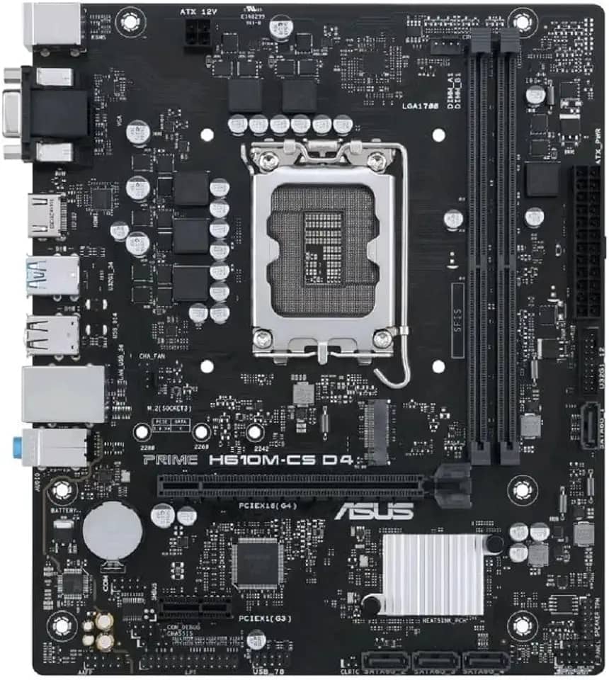 Placa Mãe Asus PRIME H610M-CS D4 (LGA 1700/2xDDR4/HDMI/VGA/USB3.2/M.2)