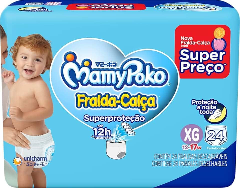 MamyPoko Fralda-Calça Superproteção Xg 24 Unidades