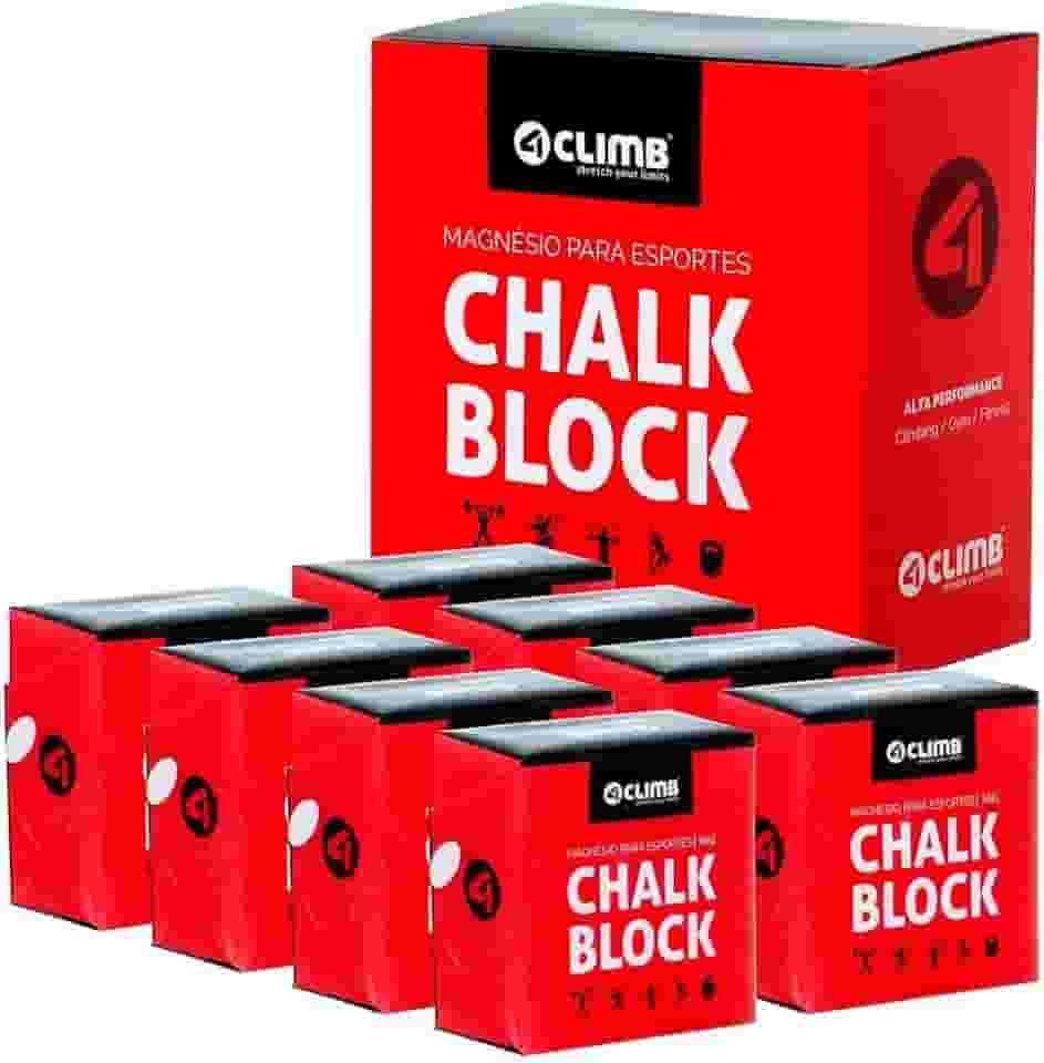 KIT 8 Blocos Magnésio 4Climb Escalada - Chalk Block 56g