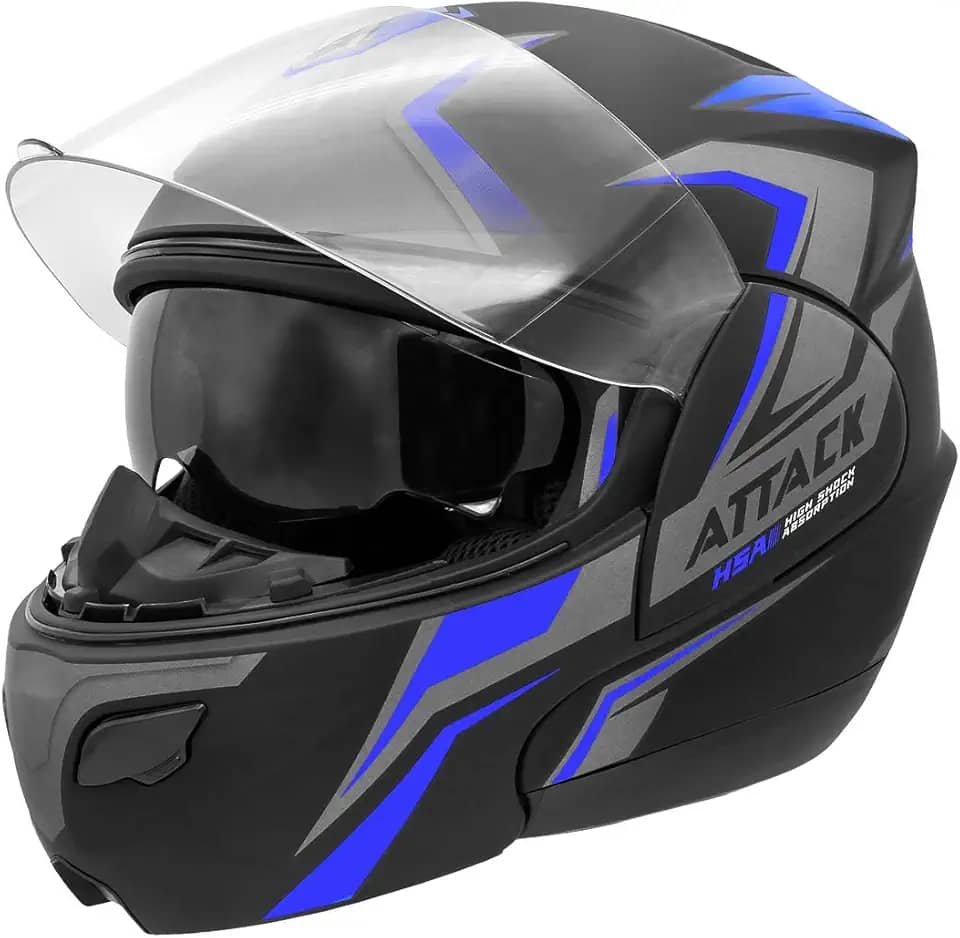 CAPACETE ESCAMOTEÁVEL PRO TORK ATTACK HSA AZUL TAM. 60