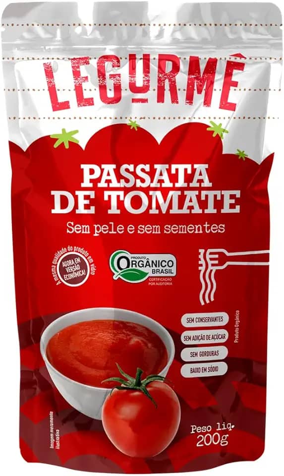 Passata Org de Tomate Sachê 200g