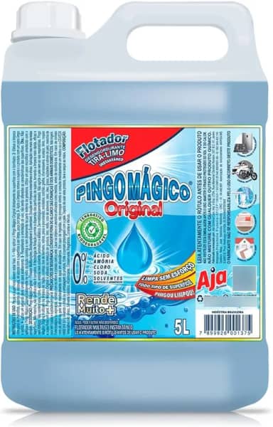 Pingo Mágico Limpador Multiuso Instantâneo para Limpeza Pesada e Tira Limo, 5 Litros