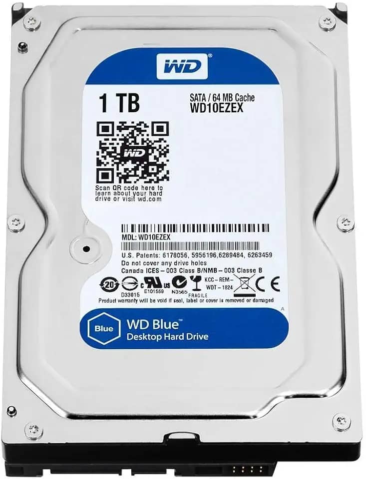 Hd 1 Tb Western Digital Sata Iii 7200 Rpm Wd10eurx 64mb