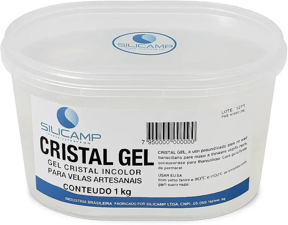 Parafina Gel Cristal Fabricar Velas Decorativa Artesanal Silicamp 1kg