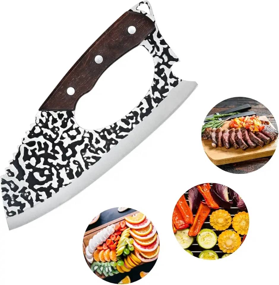 Cutelo Faca Inox Profissional Churrasco Cozinha Camping Cabo King