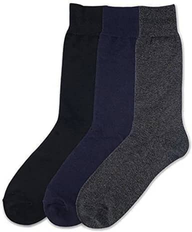 Meias térmicas masculinas com isolamento térmico Sox (3 pares), Cinza escuro, 10-15