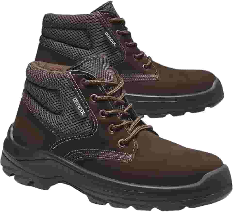 Bota Botina Nobuck Epi Bracol Bae Dubai Cor Preto Bico Pvc