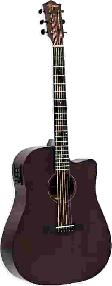 VIOLÃO FOLK CUTAWAY EQ AÇO T/SAPELE B/S SAPELE KANSAS GRAN RESERVA DKMOP TAGIMA