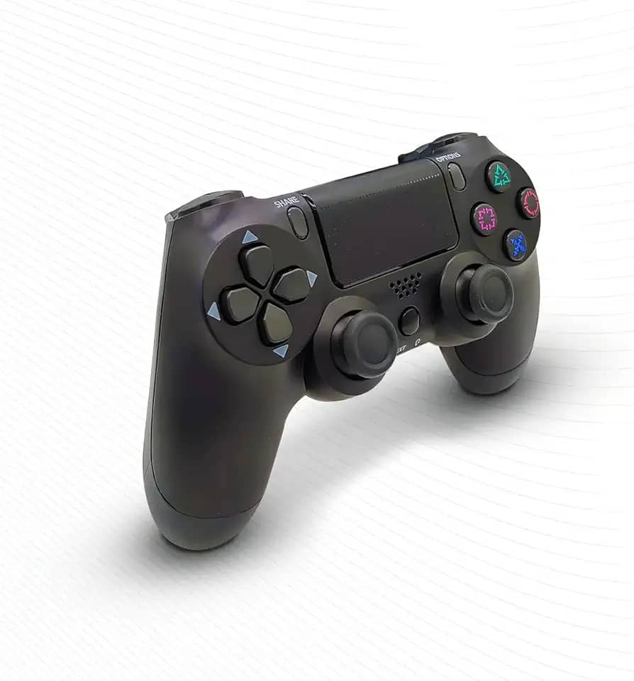 Controle Bluetooth Recarregável Touchpad Vibração Dupla Preto (82, Preto)