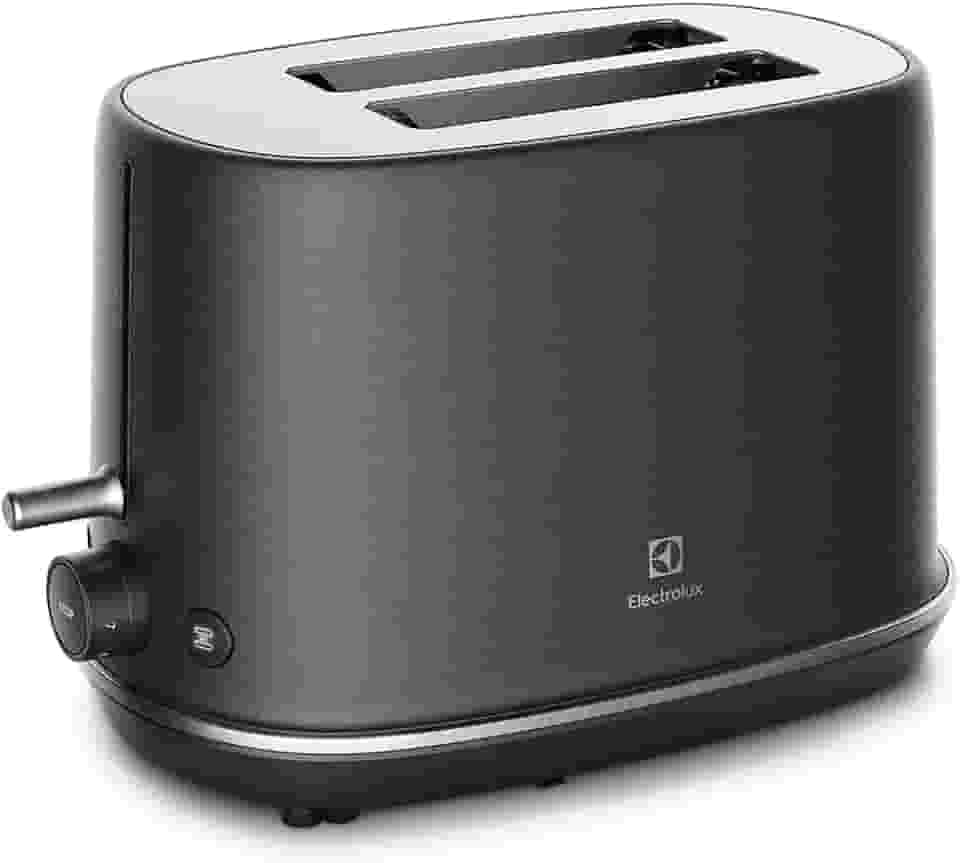 Torradeira tostador Electrolux 7 niveis de tostagem desligamento automatico suporte removivel paes bandeja coletora migalhas bocal grande TOP70 preto 127v
