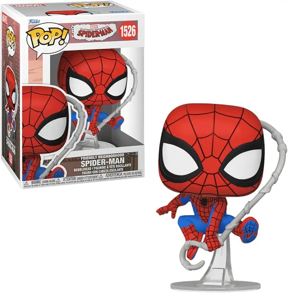 Candide, Boneco, Funko POP! Homem-Aranha, Marvel Homem-Aranha Amigão da Vizinhança - 10 cm