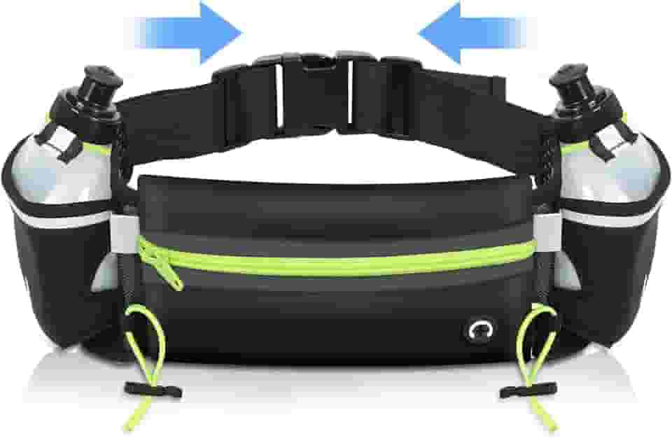 Cinto de Corrida de Hidratação, Cinto de Hidratação de Corrida, Cinto de Corrida com Garrafas, Bolsa de Cintura com Garrafa de Agua, Pochete de Corrida, Cinto com Suporte para Garrafa de Água