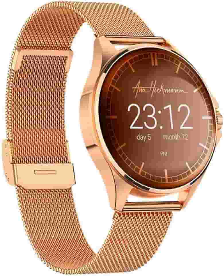 Smartwatch Kross Ana Hickmann SWA10 Timming 41mm IP67 100 Modalidades de Esportes Frequência Cardíaca Contagem de Passos | Medição Manual de Sangue| Acompanhar Mercado de Ações Bluetooth