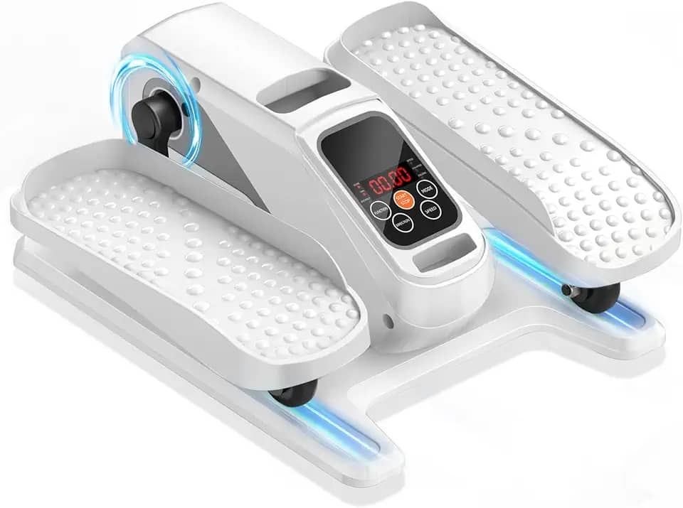Elíptico Elétrico Para Sentar, Idosos E Adultos, Com Pedal Silencioso Portátil, Controle Remoto, 15 Velocidades Ajustáveis, 5 Modos Automáticos