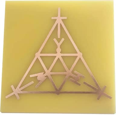 Gráfico Radiestesia Radiônica Cobre 7x7 Cm - Scap