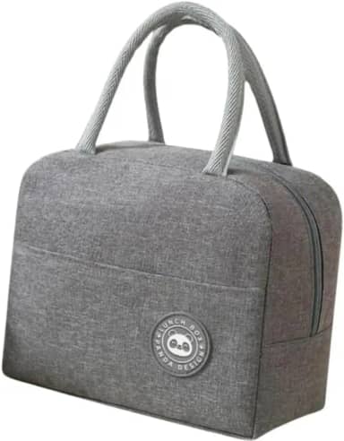 Genérico Bolsa Termica Porta Marmita a Prova de Vazamentos Trabalho Academia Fitnnes Passeio Praia Termica Lancheira Termica Masculino e Feminino na Cor Cinza