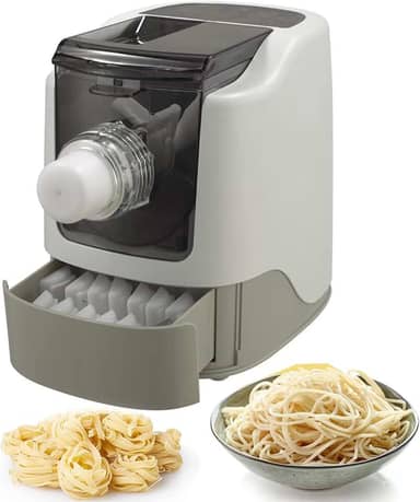 MáQuina De Fazer MacarrãO,MacarrãO AutomáTico De 260W-13 Moldes/Até 480 G De MacarrãO,MáQuina De Fazer MacarrãO DoméStico,MáQuina Espaguete EléTrica Para Fettuccine,MacarrãO,Grey