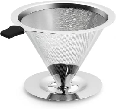 Coador de Café 103 Inox Reutilizável Premium – Filtro Sustentável Sem Papel, Durável, Fácil de Limpar e Econômico, Preserva o Sabor Natural do Café Premum | Buy By Ju