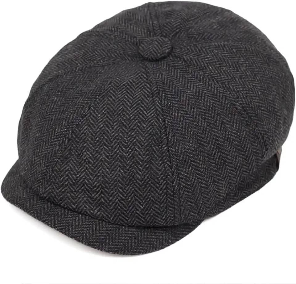 Boina Marte Feltro De Lã Cinza (BO04) Cor:Cinza Escuro;Tamanho:M