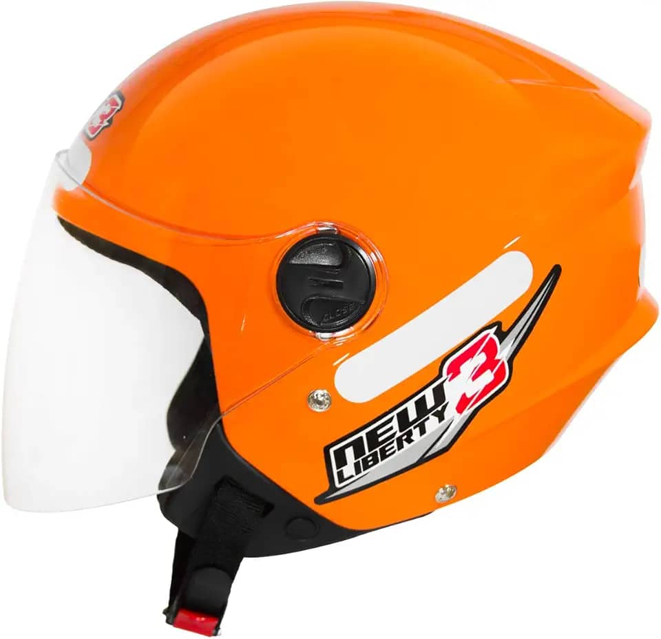 CAPACETE ABERTO PRO TORK NEW LIBERTY 3 SOLID LARANJA TAM. 60