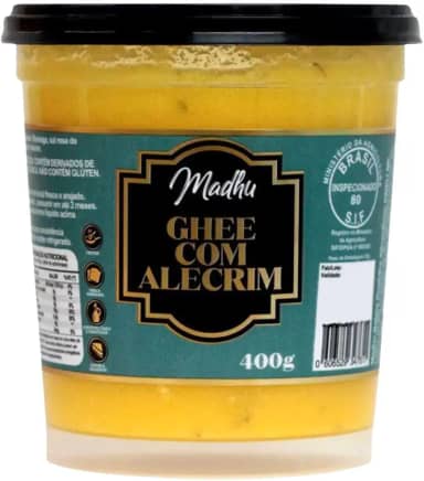 Manteiga Ghee com Alecrim C/sal 400g - Madhu Ghee