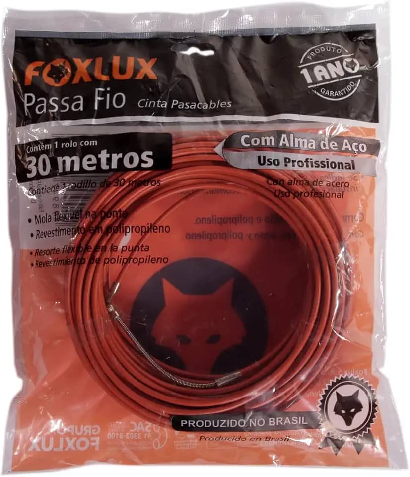 Foxlux Passa Fio Com Alma De Aço 30 Metros