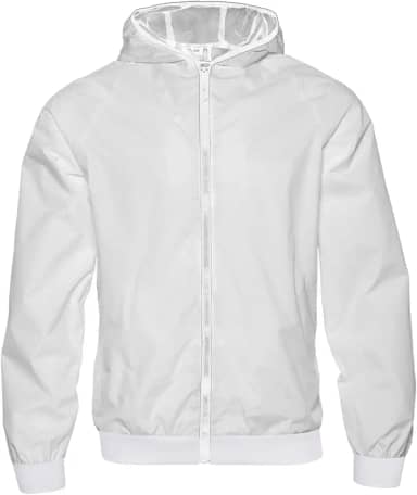 Jaqueta Corta-Vento Esportiva Unissex, Poliéster Ultraleve, Design com Capuz, Zíper Frontal, Proteção Contra Chuva, para Corrida, Ciclismo e Motociclismo