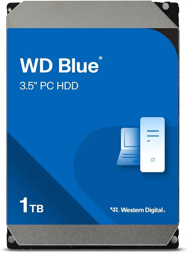 HD Interno 1Tb Desktop, Western Digital, HD Interno, Prata