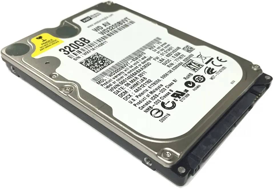 Western Digital WD3200BVVT 320GB 8MB Cache 5400RPM SATA 3,0Gb/s 2,5" Notebook disco rígido (para PS3, PS4 e laptop) de 1 ano