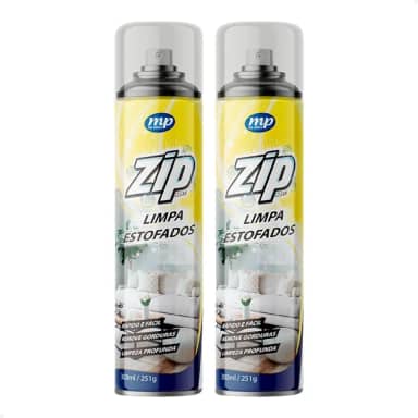 Kit 2 Espuma Limpa Estofados Zip 300ml / 251g - Limpeza a Seco Rápida e Eficiente!