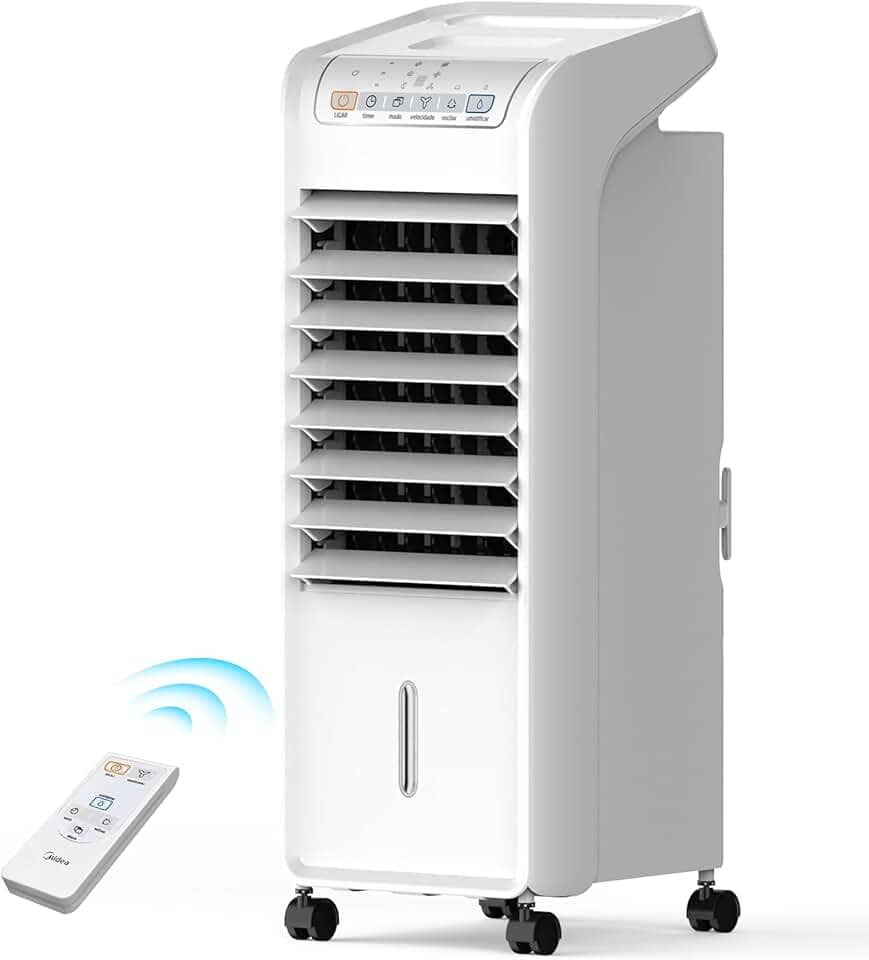 Climatizador de Ar Frio, 60W, 4,5L, Midea Branco 220V, AKAF2