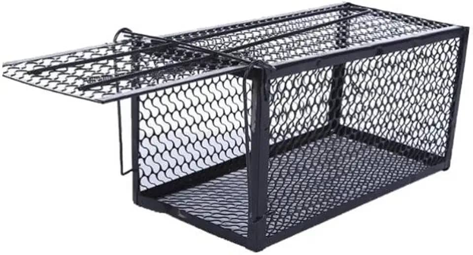 Ratoeira Armadilha Pega Rato Gaiola Grande Com Mola Roedores Captura Eficiente Para Controle De Pragas Em Ambientes Internos E Externos Com Design Seguro E Reutilizável Para Pequenos Roedores