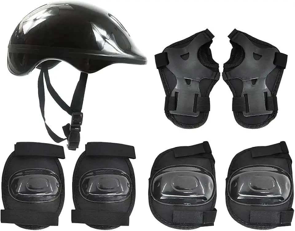 DM Toys Kit de Proteção Radical Plus Infantil Preto M 55-59cm, Radical, DMR5486