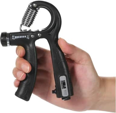 Hand Grip Com Contador de Repetição e Carga Ajustável de 5kg a 60kg Premium Rubber Fit