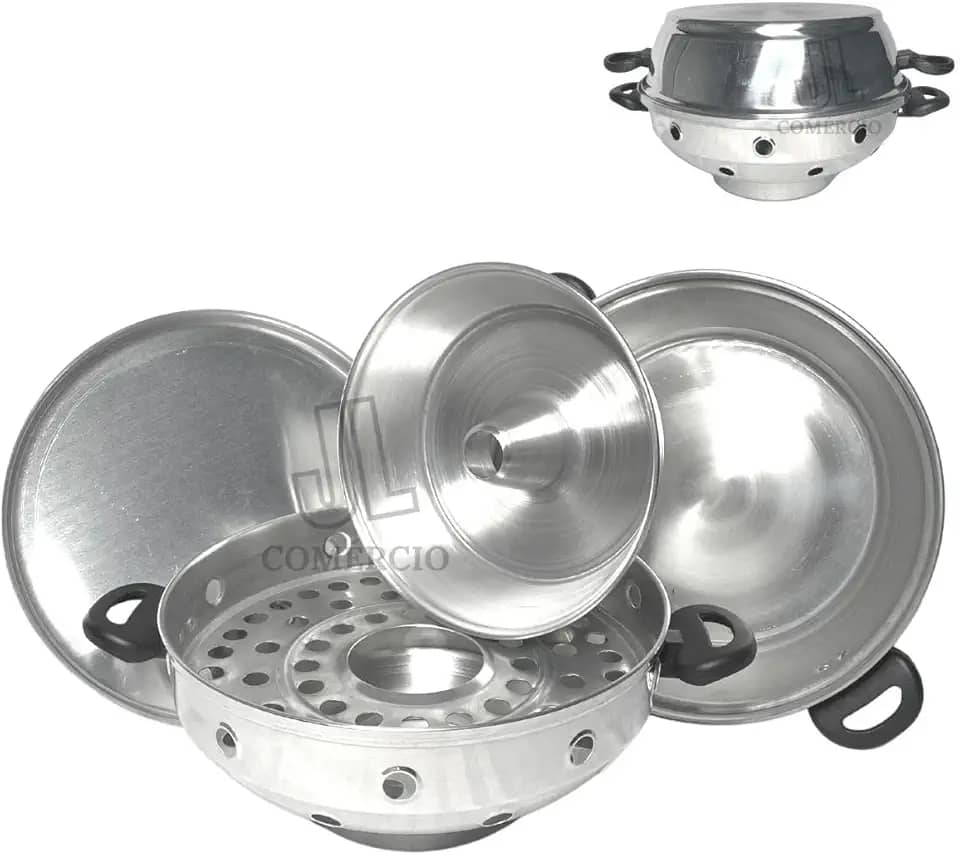 Churrasqueira Multiuso Vigorosa Para Fogão 4 Em 1 N30 Bolo Pão Pizza Grelhados Churrasco Tacho (Polida)