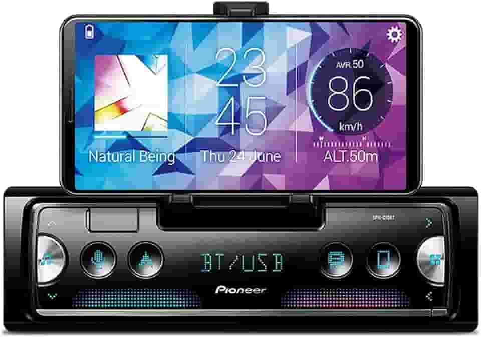 Aperelho Pioneer SPH-C10BT Smartphone Media Receiver Bluetooth USB, Pioneer, SPH-C10BT 6316402, CD e MP3 Player