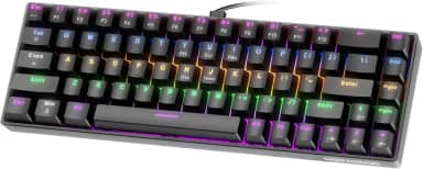 GOKOCO Teclado Mecânico Gamer A1802 Preto Black